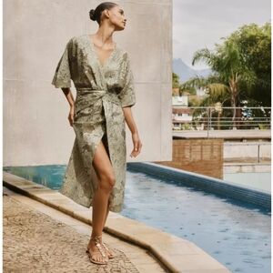 Zara Textured Draped Dress